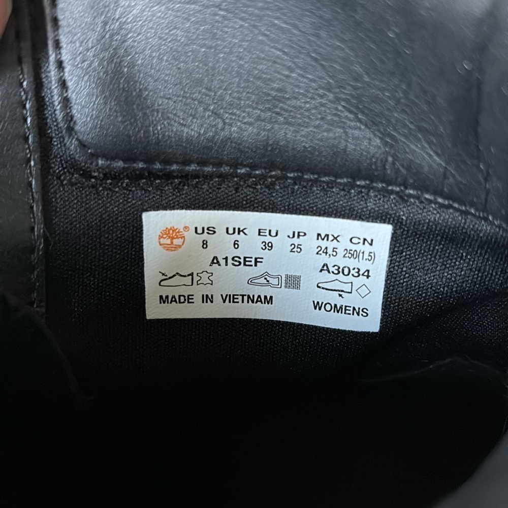 Timberland Camdale Women's Bootie Leather BLACK A1SEF Size 8 - Picture 12 of 12